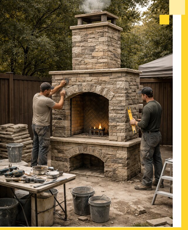 Проектирование и установка уличных каминов в Королёве