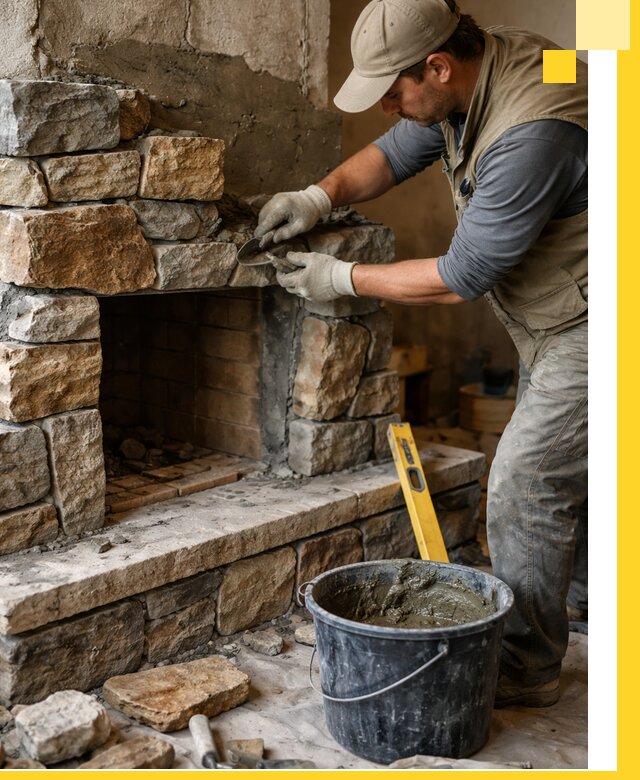 Изготовление и установка каменных каминов под ключ в Королёве