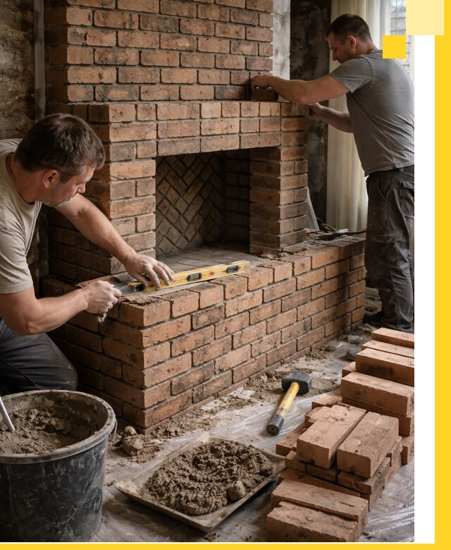 Изготовление и установка кирпичных каминов в Королёве