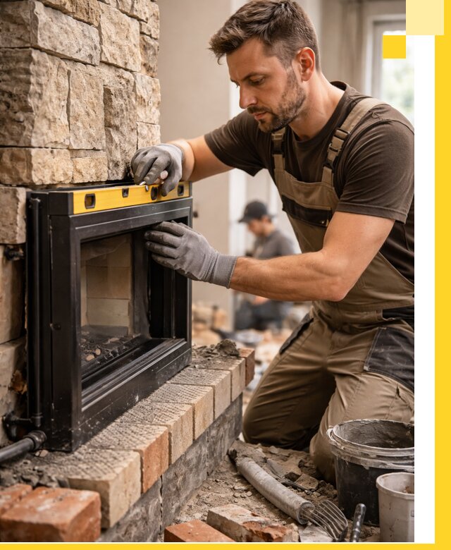 Дровяные камины под ключ в Королёве: монтаж, обустройство