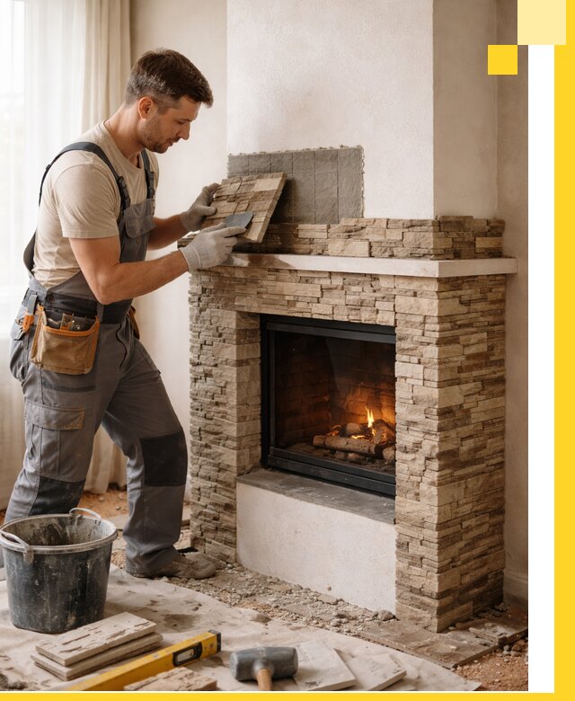 Изготовление и монтаж каминов для дома под ключ в Королёве