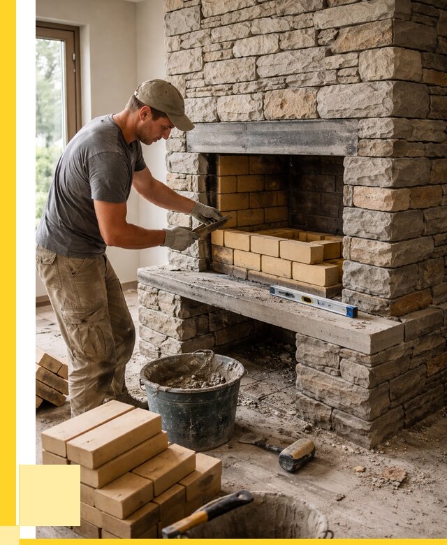 Кладка каминов и камина в Королёве от 25993 р. ЭриданКор