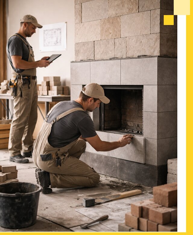 Индивидуальные проекты каминов и каминных систем в Королёве