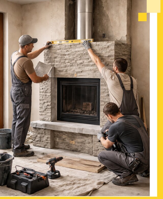 Профессиональный монтаж каминов под ключ в Королёве для дома