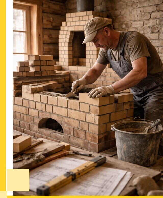 Кладка печей из кирпича в Королёве цены от 31191 р. - ЭриданКор