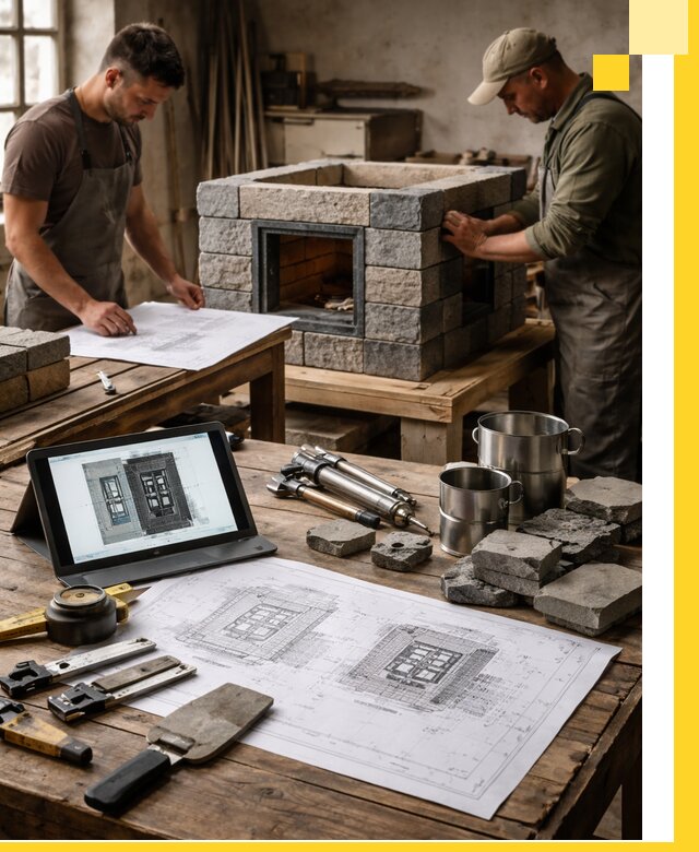 Разработка проектов печей с согласованием и монтажом в Королёве