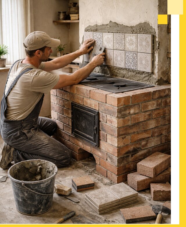 Печи с плитой на заказ монтаж гарантия и сервис в Королёве