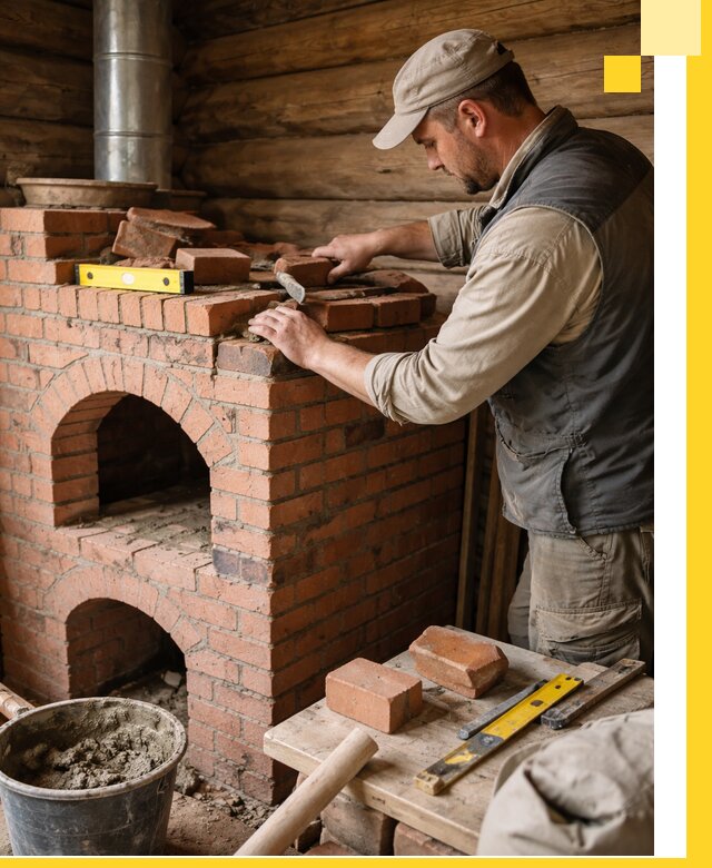 Изготовление и установка русских печей в Королёве под ключ