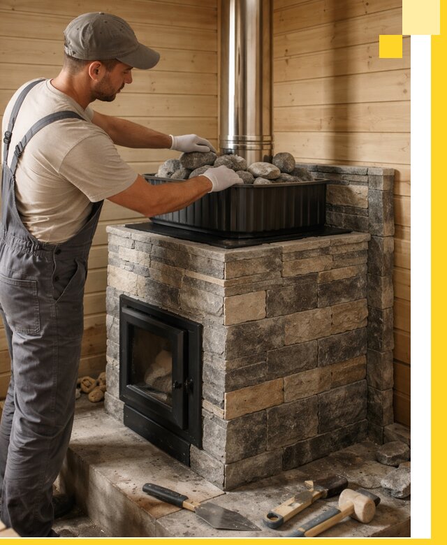 Печи для парной в Королёве, производство, монтаж и обслуживание