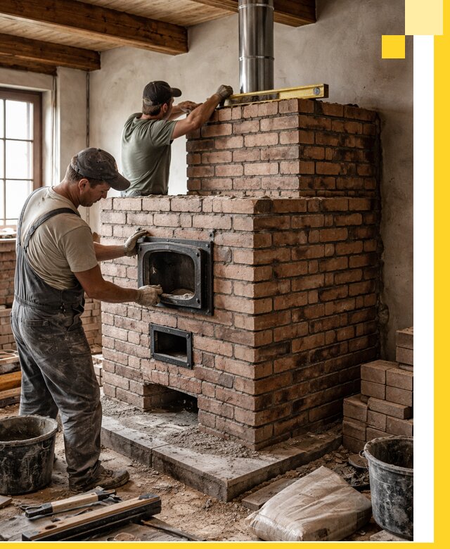 Печи для загородного дома под ключ в Королёве — монтаж и сервис