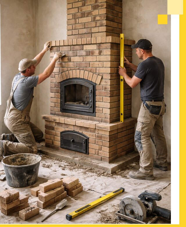 Продажа и установка печей и каминов для дома под ключ в Королёве