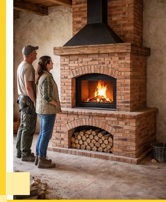 Печи камины из кирпича в Королёве от 124764 р. | ЭриданКор