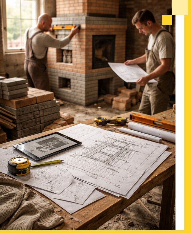 Проекты печей и каминов с индивидуальным дизайном в Королёве