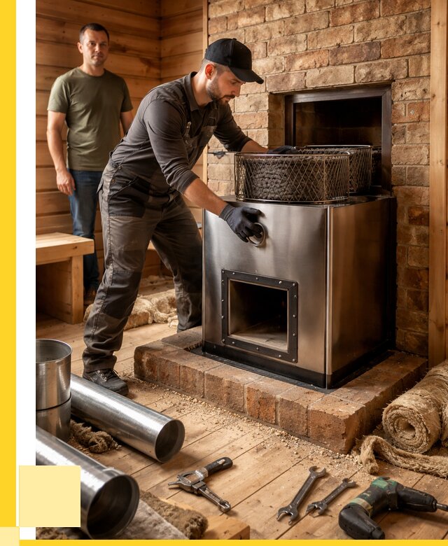 Монтаж банных печей под ключ в Королёве от 18715 р., ЭриданКор