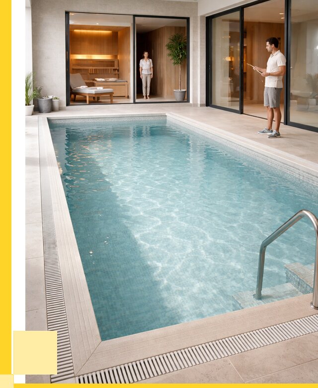 Отделка бассейна пленкой ПВХ в Королёве от 3639 р. - ЭриданКор