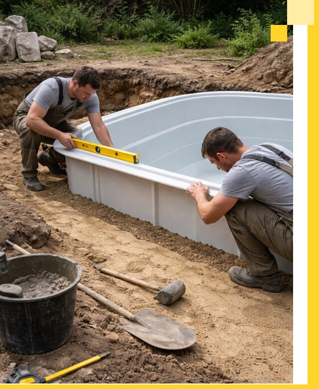 Производство и установка пластиковых бассейнов в Королёве под ключ