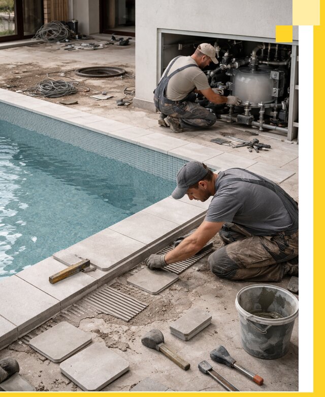 Строительство и монтаж бассейнов в коттедже в Королёве