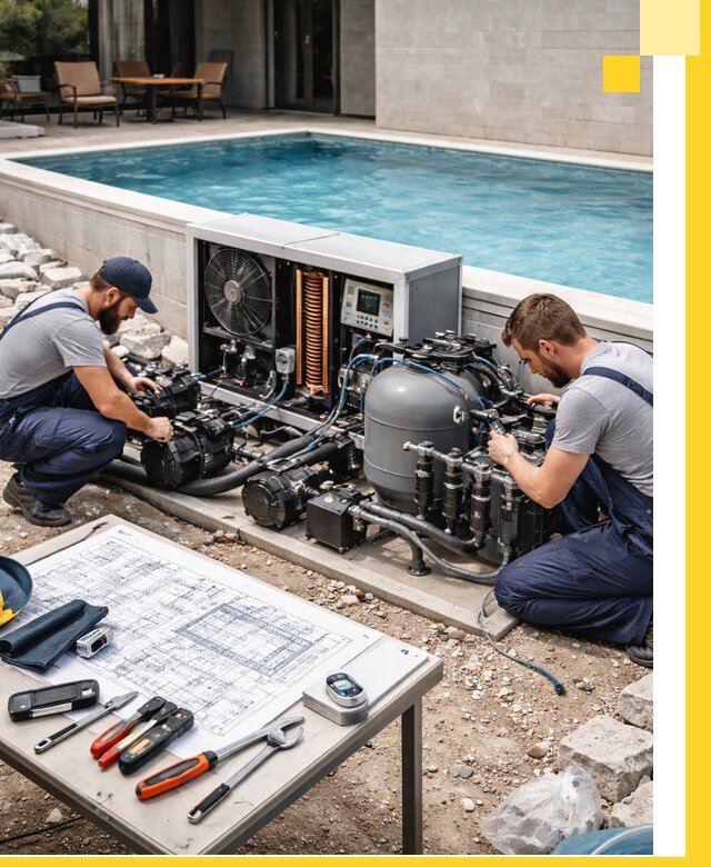 Проектирование и монтаж бассейнов с подогревом в Королёве