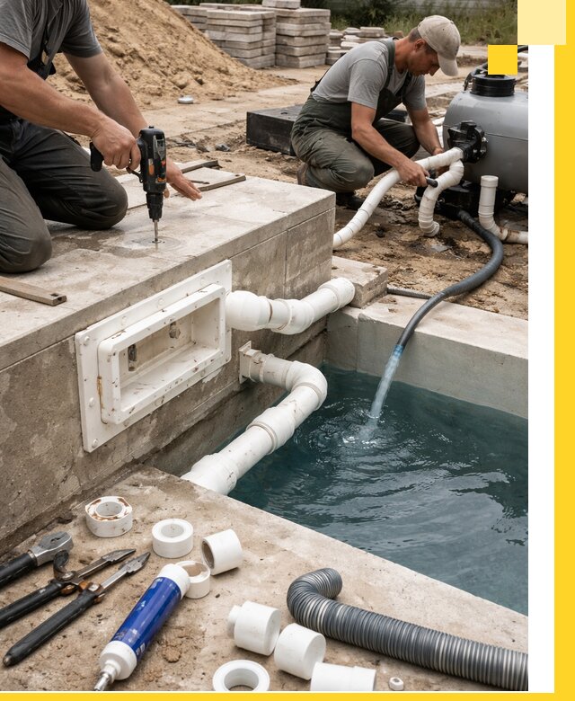 Строительство скиммерных бассейнов под ключ в Королёве