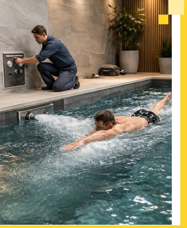 Проектирование и монтаж бассейнов с противотоком в Королёве