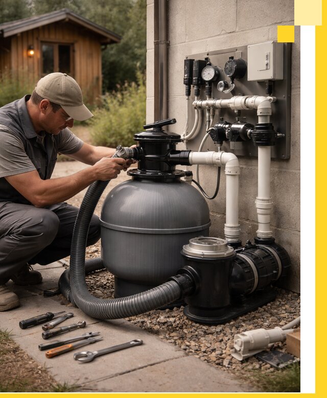 Продажа и монтаж фильтров и насосов для бассейнов в Королёве