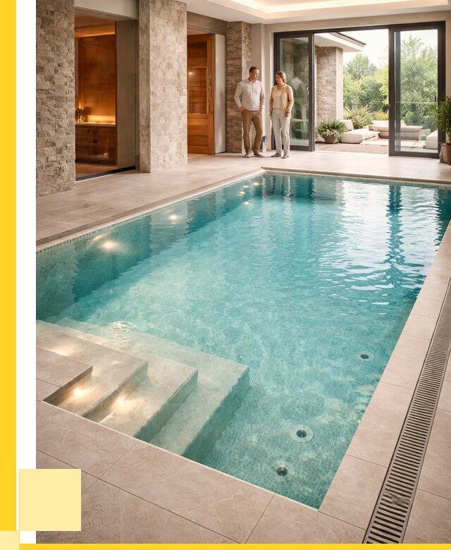 Бассейн во дворе в Королёве: проект, отделка от 1247640 р. | ЭриданКор