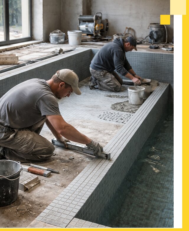 Строительство бассейна в частном доме в Королёве под ключ