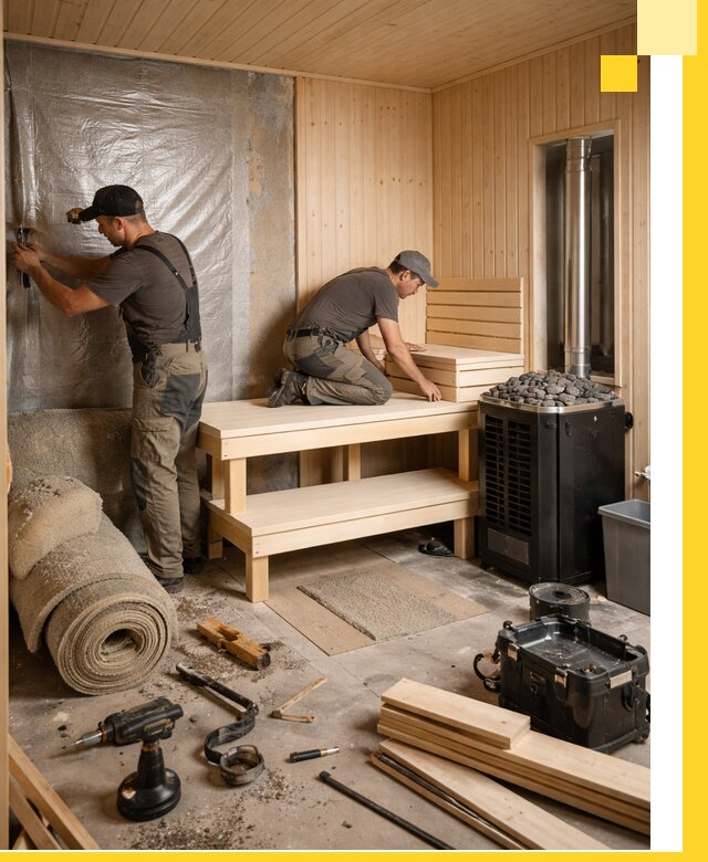 Проекты саун под ключ в Королёве дизайн и строительство