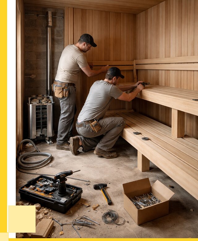 Монтаж саун под ключ в Королёве от 124764 р. | ЭриданКор