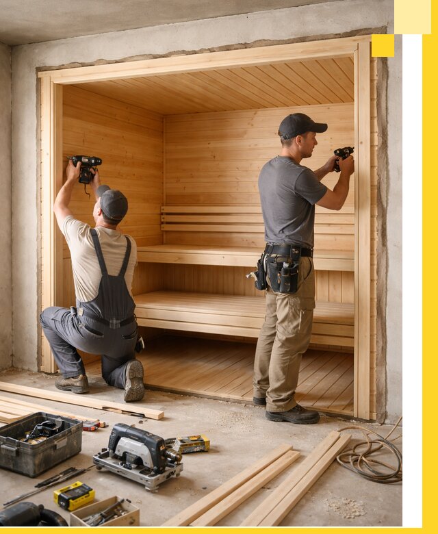 Монтаж саун под ключ в Королёве — проектирование и установка