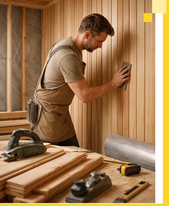 Профессиональная отделка саун и парных под ключ в Королёве