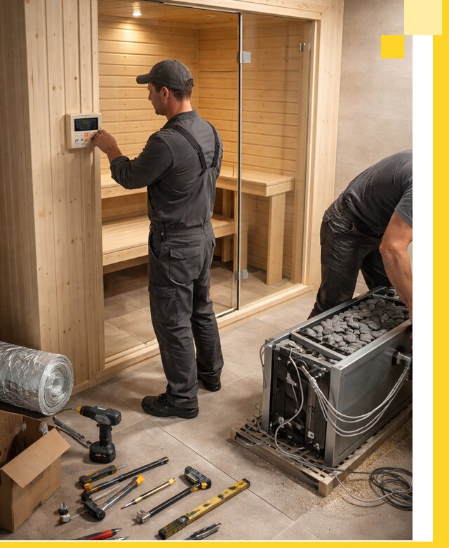 Поставка, установка и монтаж электрических саун в Королёве