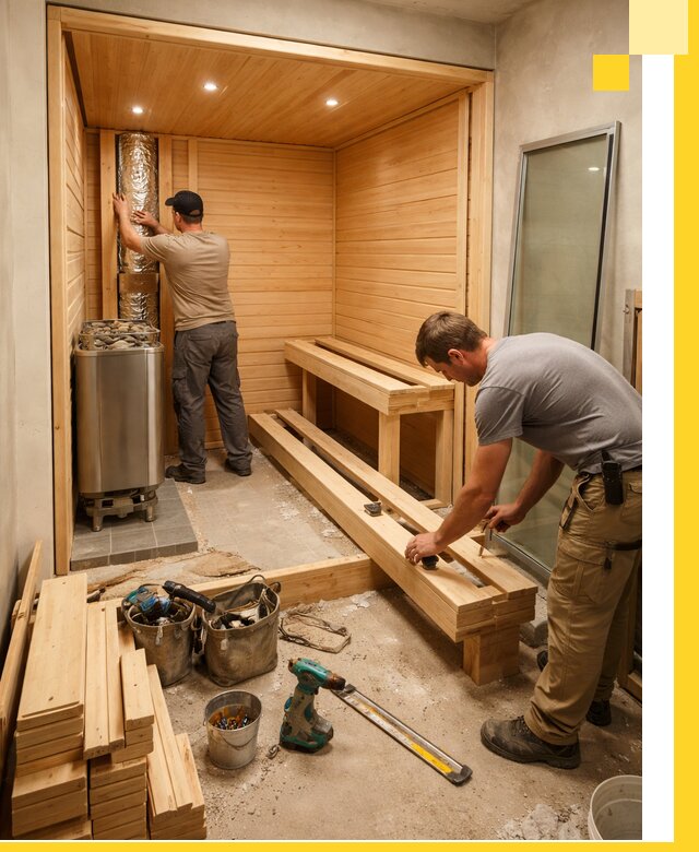 Проектирование и установка домашних саун под ключ в Королёве