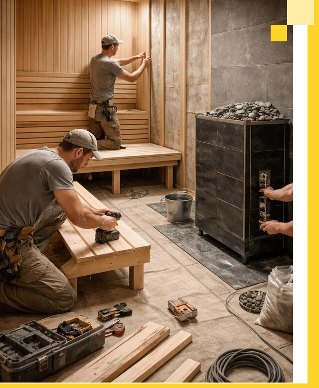 Дизайн и строительство интерьерных саун под ключ в Королёве