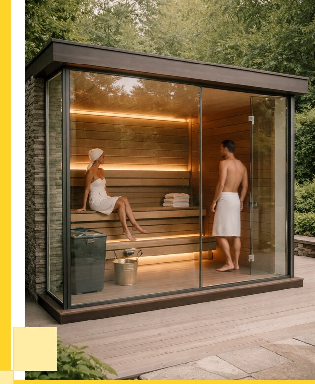 Сауна стеклянная и двери для сауны в Королёве от 259925 р. | ЭриданКор