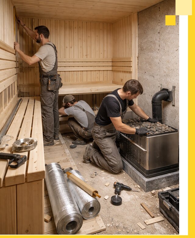 Индивидуальные сауны на заказ в Королёве под ключ, проект и монтаж