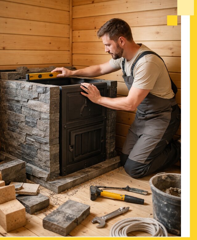 Производство и установка печей для саун под ключ в Королёве