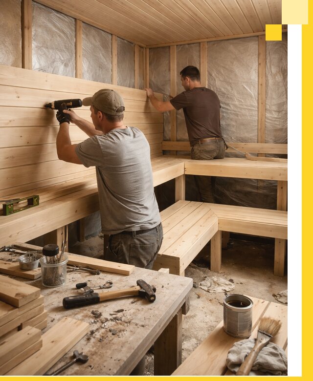 Профессиональная отделка бань и саун под ключ в Королёве