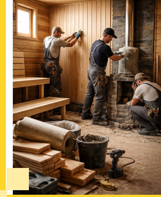 Ремонт бань под ключ в Королёве от 46787 р. | ЭриданКор