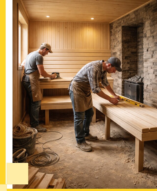 Отделка бани в Королёве: внутренняя отделка от 3119 р. | ЭриданКор