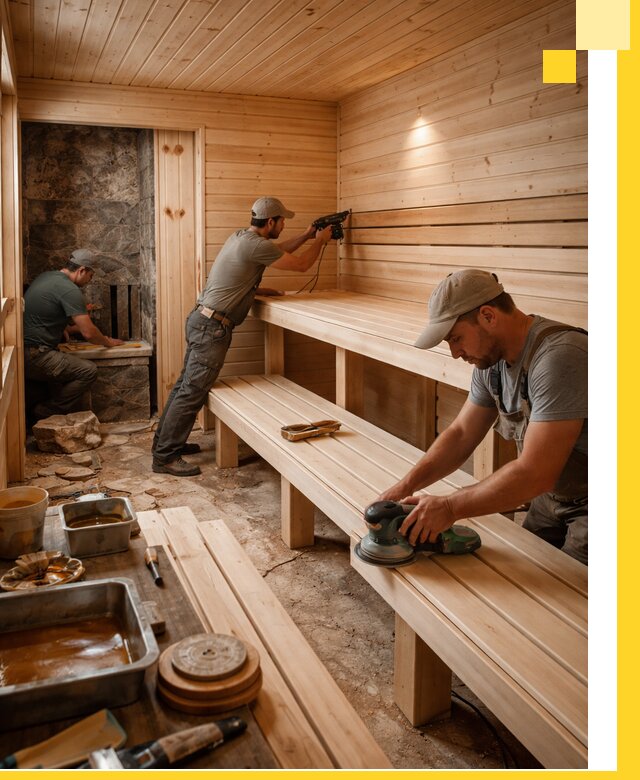 Профессиональная отделка бань в Королёве под ключ, с гарантией