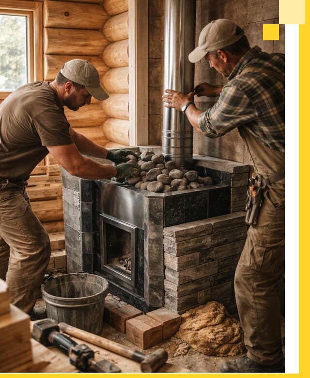 Строительство и отделка русских бань под ключ в Королёве