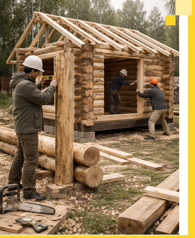 Строительство бань для дачи под ключ в Королёве с доставкой и монтажом