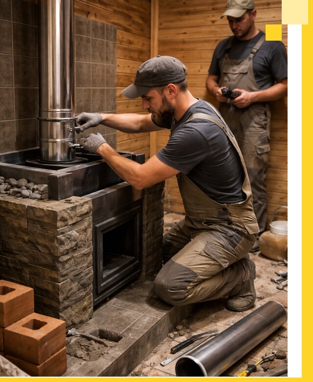 Изготовление и установка банных печей под ключ в Королёве