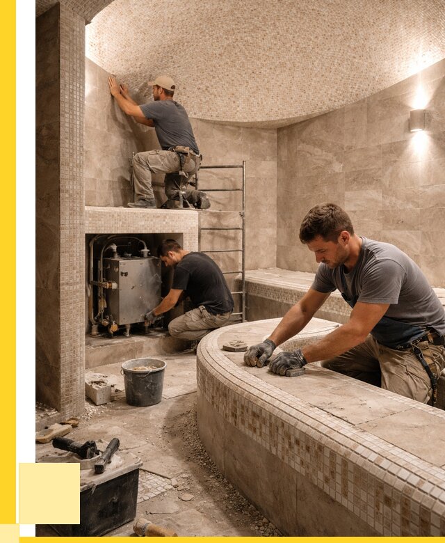 Монтаж хамамов под ключ в Королёве от 259925 р. ЭриданКор