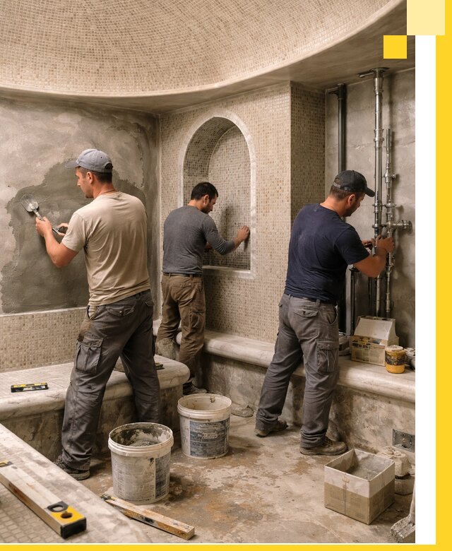 Профессиональный монтаж хамамов под ключ в Королёве с гарантией