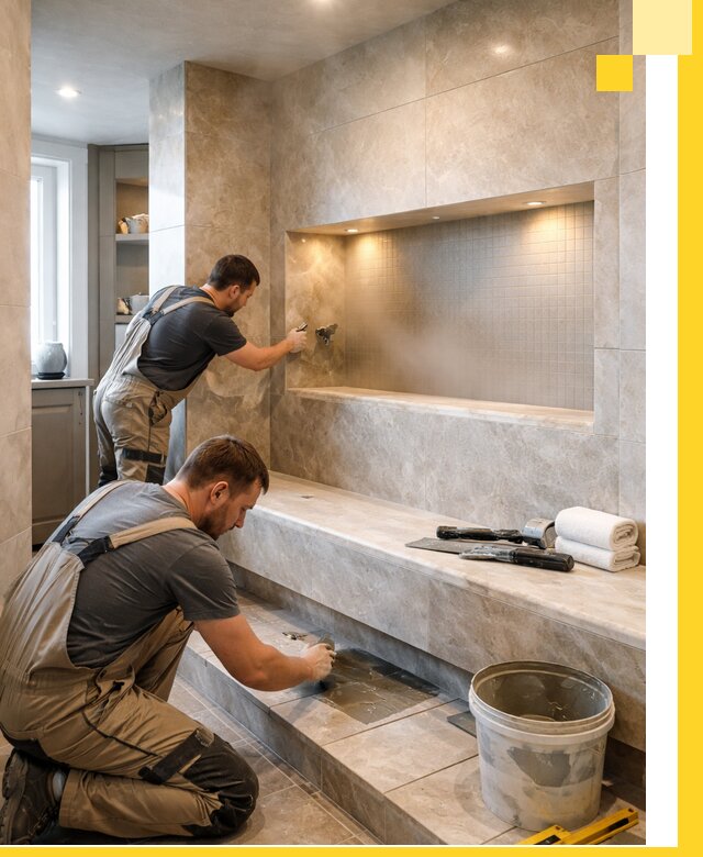 Профессиональное строительство хамама в квартире в Королёве