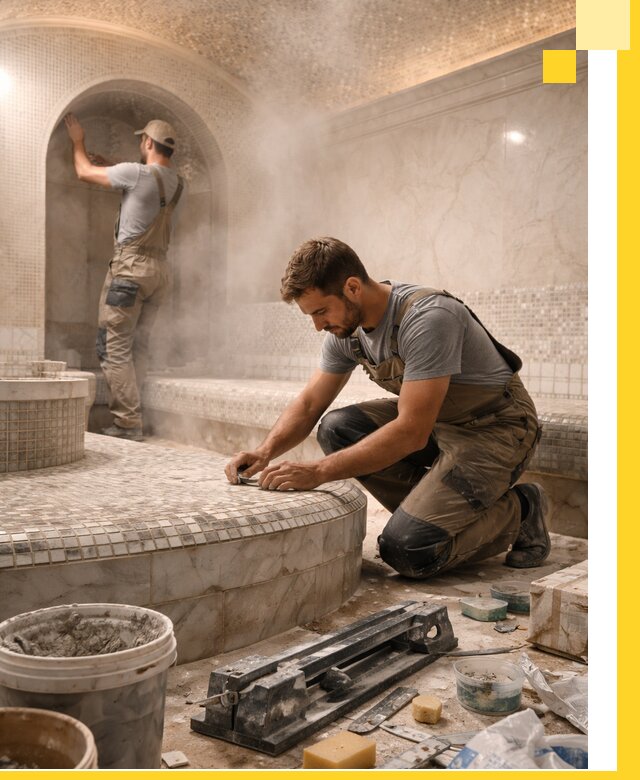 Профессиональный дизайн хамама и SPA под ключ в Королёве