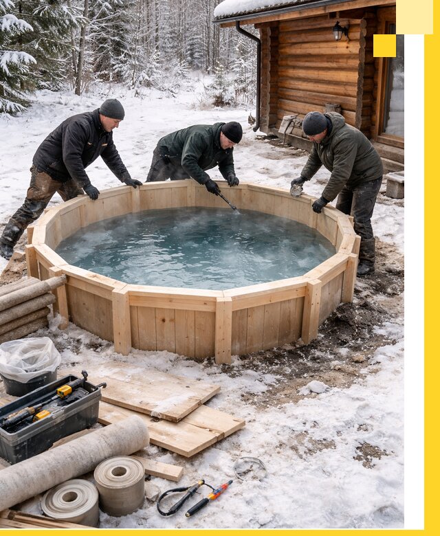 Изготовление и установка ледяных купелей под ключ в Королёве