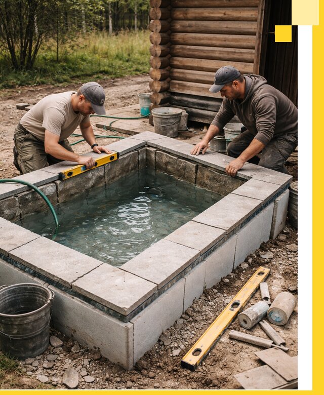 Изготовление и установка холодных купелей под ключ в Королёве